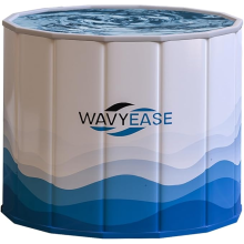 New Upgraded Portable Bath Tub for Adults(80 * 66CM) -Foldable Cold - Collapsible Soaking Bath