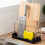 Cutting Boards Holder, Organizer Pantry Rack Bakeware Holder Chopping Board Kitchen Countertop Storage Black 4