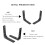 4 PCS Iron Wall Shelf Bracket, x Inch Heavy Duty Support Bracket Decorative Joint Angle Black 4