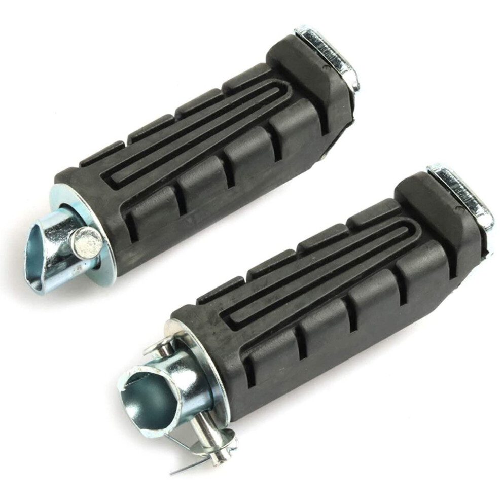 Moto Rear Footrest Foot Pegs Pedals Left & Right Motorcycle Rubber Spikes For Ybr 125 Xtz Black 4852257194485