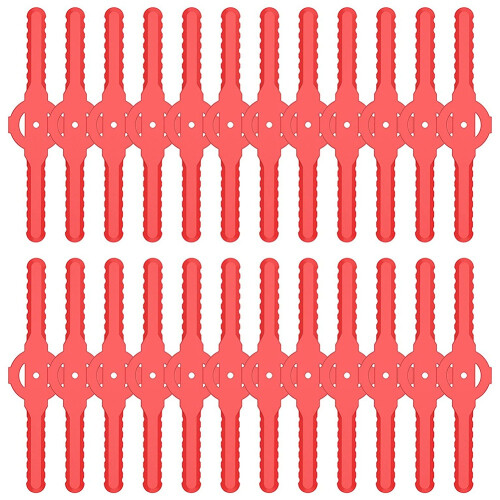 String Trimmer Head Blades Replace , 24 PC Plastic Cutter Replacement for Cordless Grass