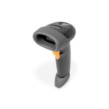 Digitus DA-81002 langallinen 2D-viivakoodinlukija 1D, 2D LED, musta käsiskanneri jalustalla USB-A, USB-C USB 2.0