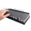 Retro Typewriter Keyboard Wireless Bluetooth USB Mechanical Punk Keycaps for Desktop PC/Laptop/Phone-Black 9