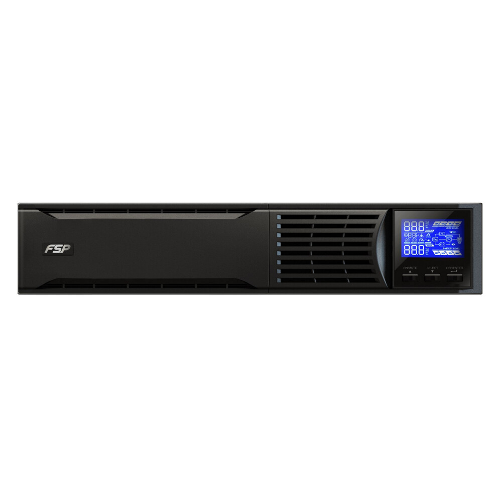 Fsp Champ 1K Rackmount, Gruppo Di Continuità (Ups) Online, 1000 Va / 900W, Da 200 A 300VAC, Con Usb, RS-232 E Slot Intelligente Per Ulteriori Interfacce, Come Convertitori Di Protocollo O Schede Relè-image