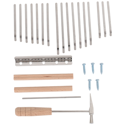 Ανταλλακτικά 17Keys Kalimba DIY Kit Thum Piano με Αξεσουάρ σφυρί συντονισμού πλήκτρων