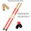 Drum Sticks Set,5A Maple Wood Sticks,Drum Rods Brushes,Retractable Wire Brushes,Drum Dampeners with Bag 4