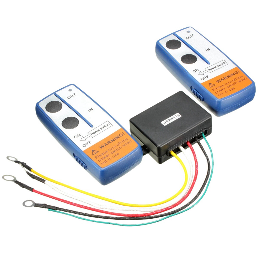 12V Car Wireless Winch Electric Remote Control Switch With Manual Transmitter For Truck Atv Suv Vehicle Trailer 4852257109083