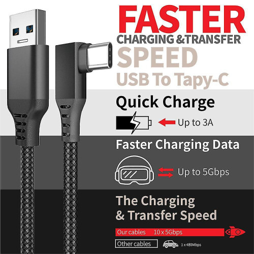 For Quest 3/5/6m Data Line Link Cable Vr Game Usb Type C Extension Cord 2