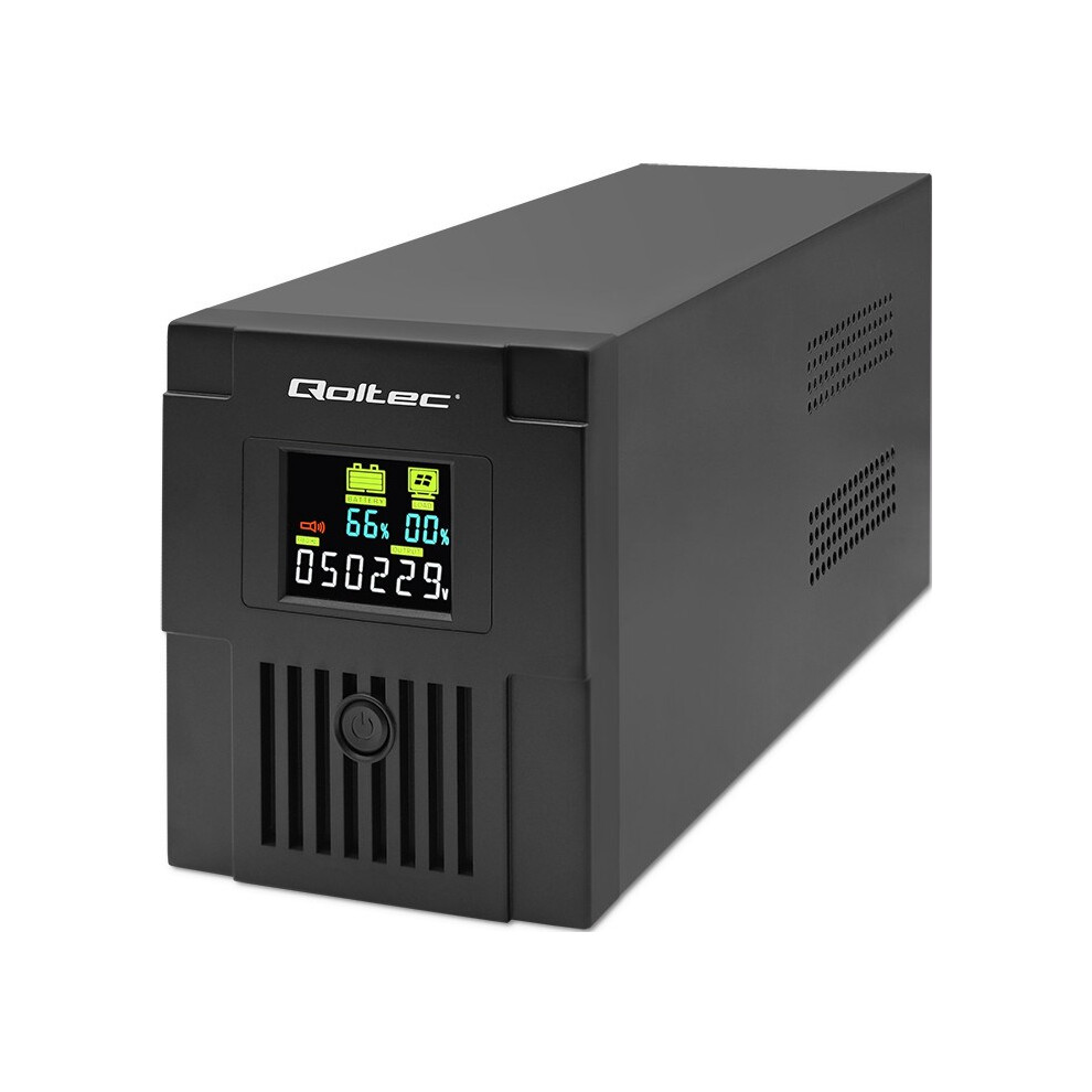 Qoltec Zasilacz awaryjny UPS Monolith 1500VA 900W LCD USB (1500 VA, 900 W, Line-Interaktiv USV), USV - Bild 6