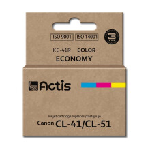 Inktcartridge ACTIS KC-41R voor Canon CL-41/CL-51 printer - Meerkleuren - 18 ml