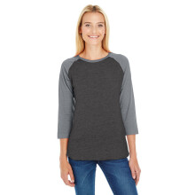 Baseball T-shirt til kvinder - HVID MARINER?D - L(D0102H2HR3W)