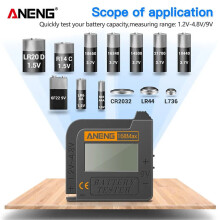 Battery Tester AA/AAA/C/D/9V/1.5V Square Battery Tester