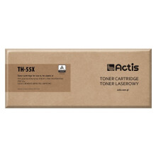 Tonercartridge TH-55X (vervanging HP 55X CE255X, Canon CRG-724H) - ACTIS - Standaard - 12500 pagina's - zwart