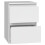 Topeshop M2 BIEL nightstand/bedside table 2 drawer(s) White 1