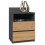 Topeshop M1 ANTRACYT/ARTISAN nightstand/bedside table 2 drawer(s) Oak 1
