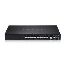 Zyxel Switch full managed Layer3 30 Port • 24x SFP • 2x 10 GbE • 4x SFP+ • 19" • NebulaFlex Pro • XGS2220-30F
