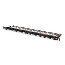 Patch Panel - DIGITUS - 24 ports - CAT 6 - Non blindé - 0,5U - Gris RAL7035