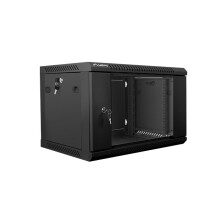 Lanberg 19" 6U 600x450 sort vægmonteret rackskab (flad pakke)
