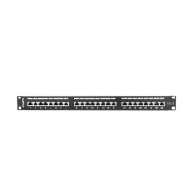 Patch Panel - Lanberg - PPU6-0024-B - 24 Ports - Catégorie 6 - 19 pouces - 0.5U