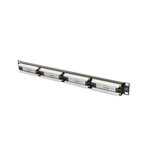 Patchpanel Lanberg PPU5-1024-B 24 porte 1U cat.5e sort