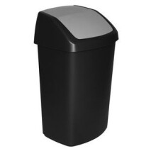 229390 Papelera basculante Plástico Negro-Gris 40 6275