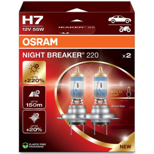 OSRAM Osram Nat Bryder H7 NL 220%