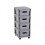 Curver CURVER Graues Regal, Schrank, 4 Schubladen, 4X11 L 1