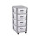 Curver CURVER Graues Regal, Schrank, 4 Schubladen, 4X11 L 1