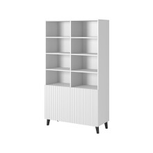 Shelving unit PAFOS 100x40x176.5 cm white matt