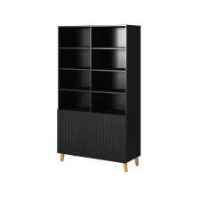 PAFOS bookcase 100x40x176.5 cm matte black
