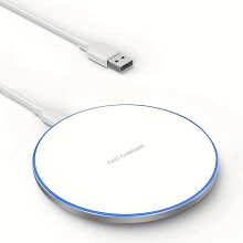 50w Wireless Mobile Phone Charger Dock Charging Fast Charger WHITE