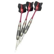 Darts Set of 3 - 24g - RD24 - SIL/RED with Aurora RED Flights+Stems