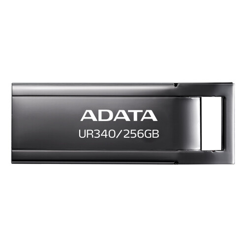 ADATA Clé USB - ADATA - AROY-UR340 - 256 Go - USB 3.2 - Noir - Imperméable