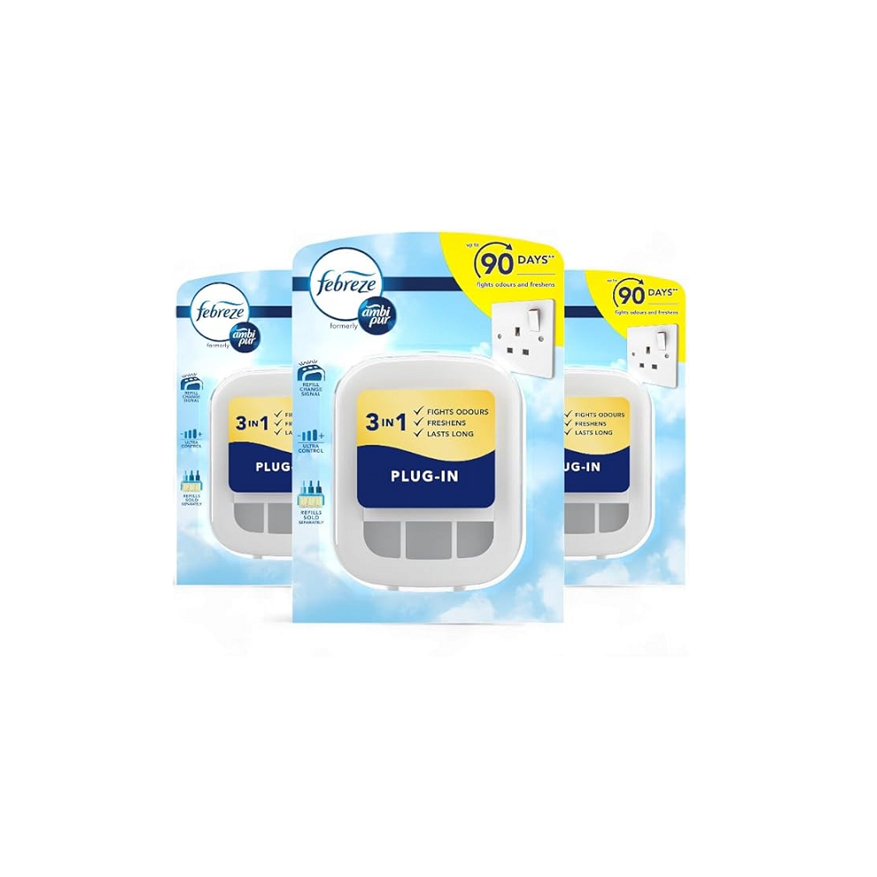 Febreze 3Volution Air Freshener Plug-In Diffuser 3 Pack Bulk Buy