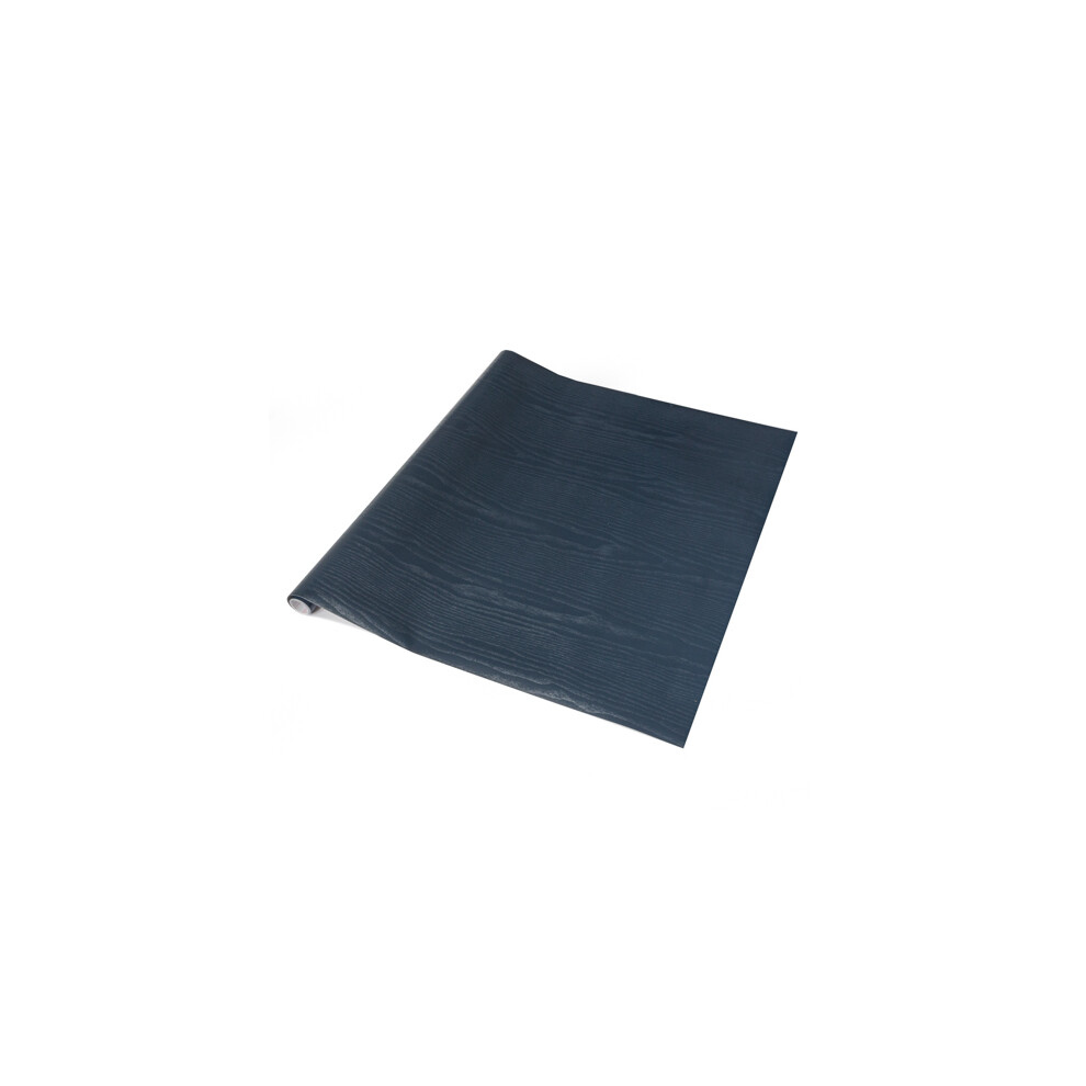 (15m) dc fix MIDNIGHT NAVY WOOD sticky back plastic vinyl wrap film (67.5cm wide)