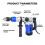 1500W Rotary Hammer Drill-6 Adjustable Speeds,4 Functions,Electric Demolition Hammer with SDS Plus Chisels 6