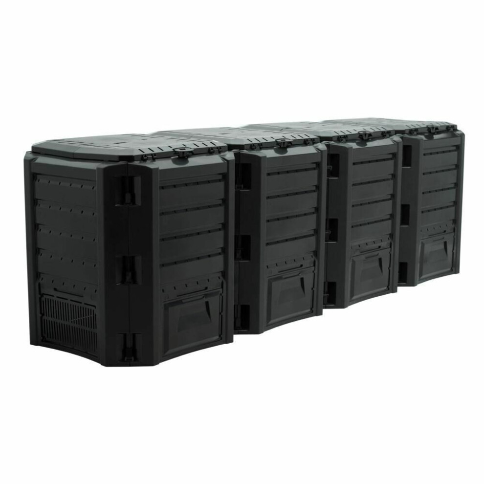 Prosperplast modularer Kompostbehälter 1600L schwarz (IKSM1600C) - Image 4