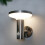 (Stainless Steel) Litecraft Uris Solar Powered Wall Lights - 2 Pack 3