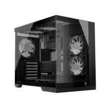 Computerbehuizing - MODECOM - Volcano Panorama NF MIDI - Grijs - Gehard glas - Koeling tot 175mm