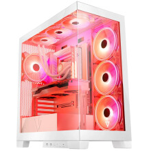 PC Behuizing - MODECOM - Volcano Space APEX ARGB - MIDI - Wit - USB 3.0 x 2, USB-C