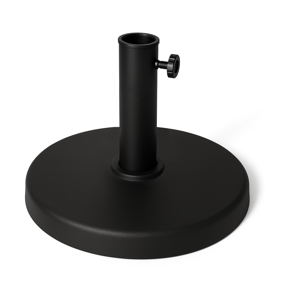 (12KG) KEPLIN  Cast Iron Effect Parasol Base Heavy Duty Metal Garden Patio Furniture Stand for Umbrella, Canopy, Gazebo, Awning etc