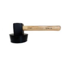 Martillo de pavimentación - KUŹNIA - Cabeza de goma 1,5 kg - Longitud 300 mm - Mango de haya