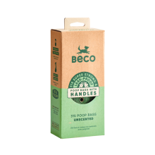 Beco Large Poop Bags Tie Handles Unscented & Strong 315 Bags On Rolls