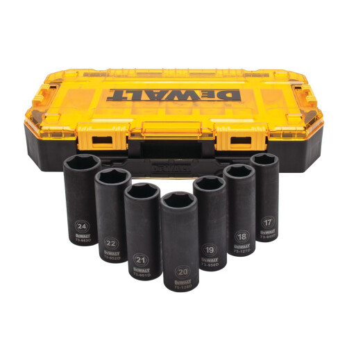 DeWalt DEWALT 1/2" SLAGHYLSOR, 7 delar