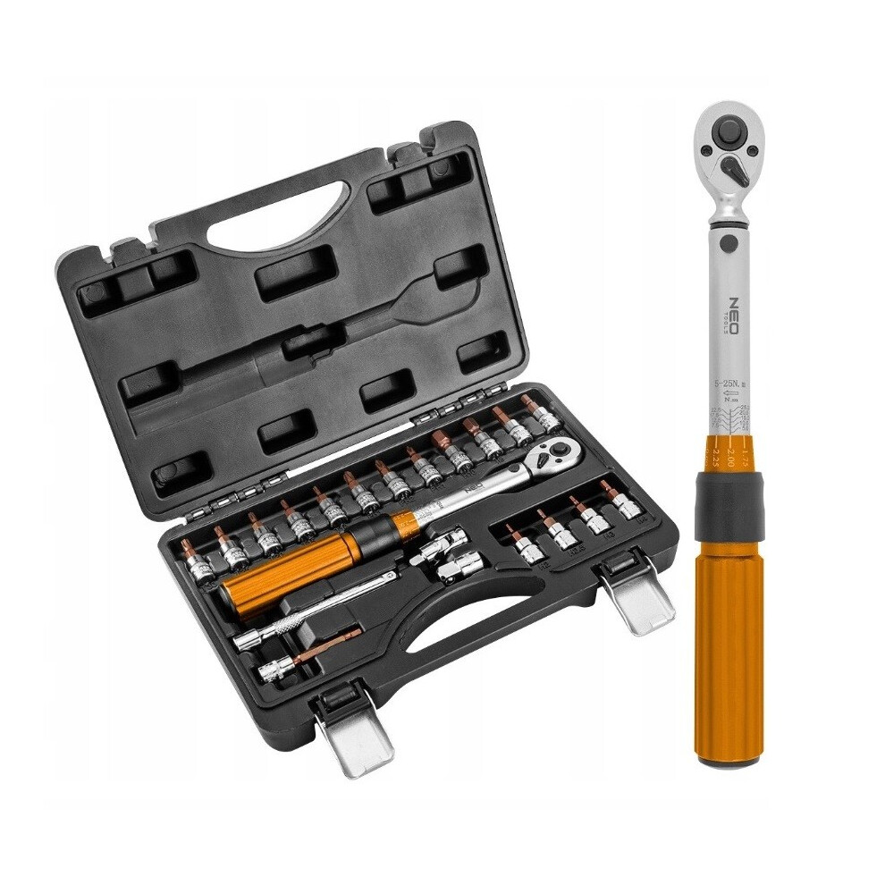 Doppelseitiger Drehmomentschlüssel 1/4'' 5-25nm, Satz Mit 21 Stück - T N08-821 - Bild 6
