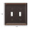 Amerelle 149TTDB Chelsea Wallplate 2 Toggle Aged Bronze 5