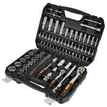NEO 1/4"", 1/2"", 86-delige dopsleutelset, Cr