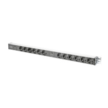 Multiprises - DIGITUS - 19" - 12 prises - Aluminium - Type F - Parafoudre