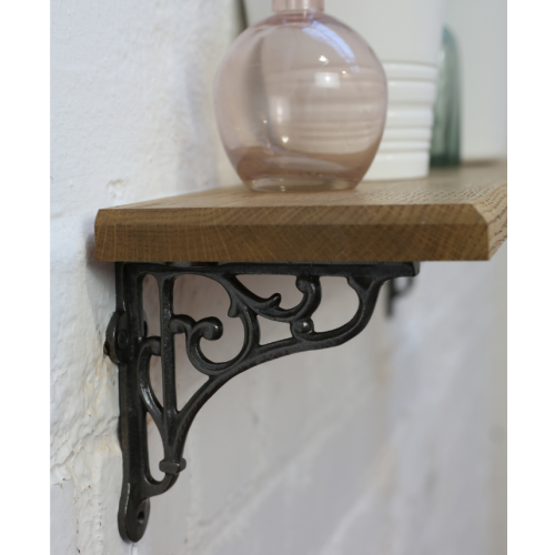 Victorian Scroll shelf Bracket Antique iron 3" -Pair