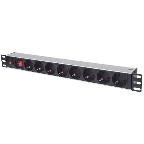 Multipresa - INTELLINET - 19 1U Rackmount - 8 prese - Tipo tedesco - Interruttore